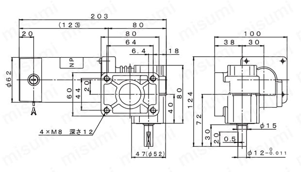 SS40E6-DC100V DCモータ SS40E6シリーズ 澤村電気工業 MISUMI(ミスミ)