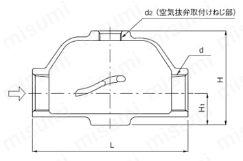 エアーアウト AO-2シリーズ 20A、25A外形図