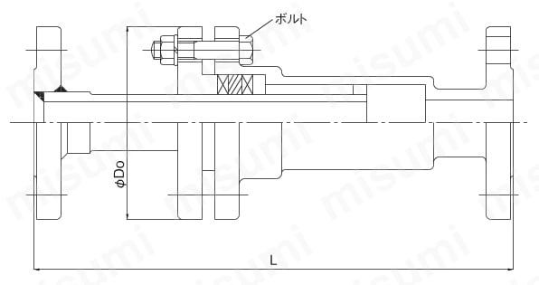 伸縮管継手 ES-10シリーズ 外形図