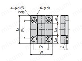 BP-150-1の寸法図