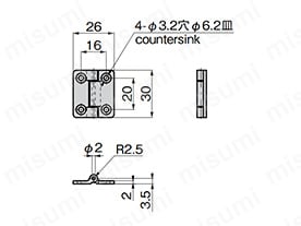 BP-151-2の寸法図