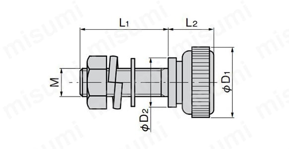 ステンレス小型ローレットつまみ A-1040:関連画像