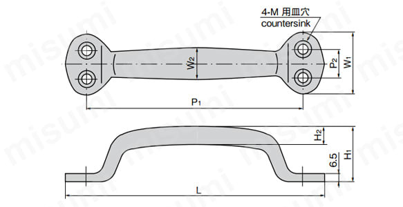 A-69-2 | 大型取手(A-69・亜鉛合金製) | タキゲン製造 A-69-2 | 大型取手(A-69・亜鉛合金製) | タキゲン製造