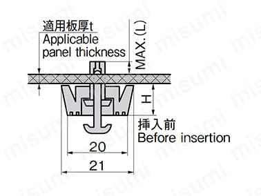 CP-30-FF-5B・8B・9Bの寸法図