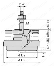 重量用キャリマウント K-290 外形図
