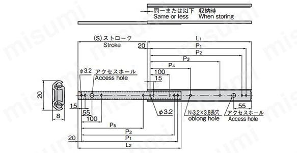 KC-283の寸法図