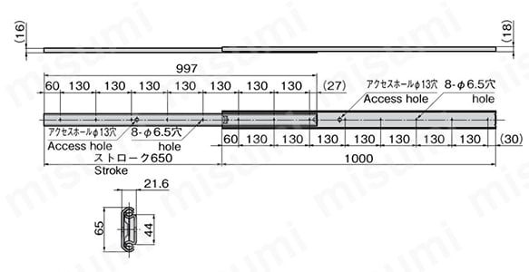 超重量用スライドレール KC-353-J:関連画像