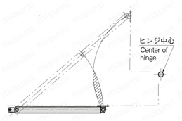 ステンレスロックオープナーステー B-1469 使用例