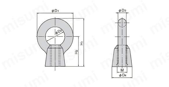 B-1132の寸法図
