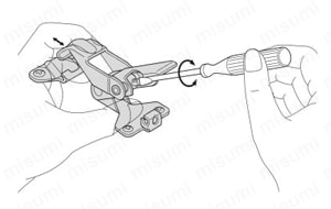 フック型アジャストファスナー C-232 使用例