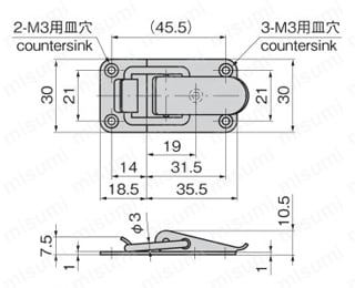 C-1018 | ステンレス小型パチン錠 C-1018 | タキゲン製造