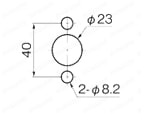 ステンレストリガー付防水ハンドル KA-1140-W 製品仕様関連画像