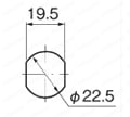ステンレス厚扉用ロックハンドル A-1147-4 製品仕様01