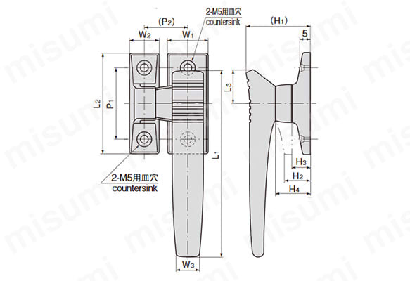 FA-1118-2、 FA-1118-3の寸法図