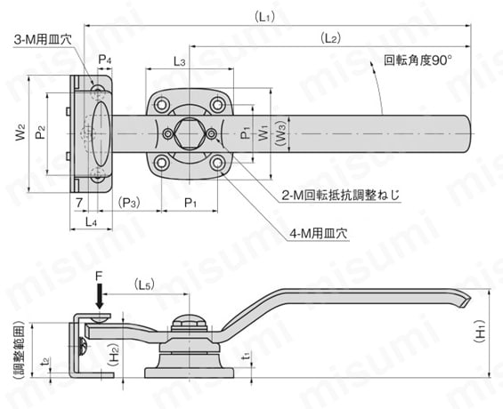 FA-1919-1 | ステンレス密閉用ハンドル FA-1919 | タキゲン製造
