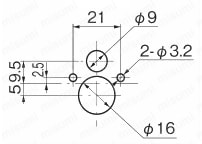 ステンレス面付ロックハンドル A-1347 製品仕様