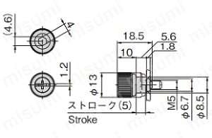C - 548 - M5の寸法図