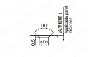 かしめ治具参考寸法 パネル