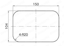 フラッシュハンドル コントロールセンター A-873-1C パネル穴明け寸法