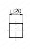 プラロック（レバータイプ） CP-317 CP-317-1パネル穴明け寸法図