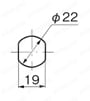 プラロック（レバータイプ） CP-317 CP-317-2パネル穴明け寸法図