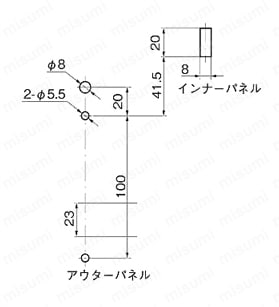 ワンタッチレバーハンドル A-232 製品仕様01