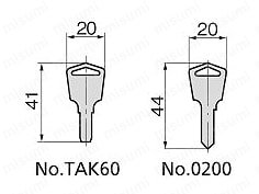 ワンタッチレバー取手 A-231 外形図02