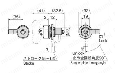 A-167-2 | 締付ハンドル A-167 | タキゲン製造 | MISUMI(ミスミ)