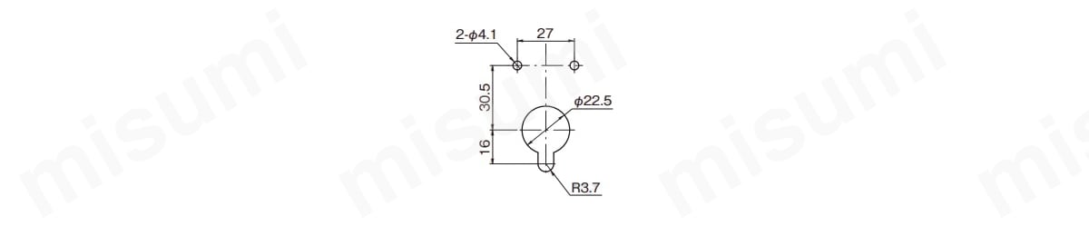 防水ダブルロックハンドル A-372-F 製品仕様