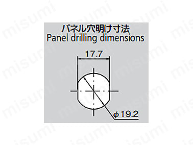 パネル穴明け寸法