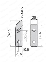 ステンレスコーナーロックII C-1567 外形図2