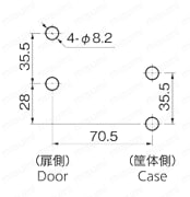 ステンレスコーナーロックII C-1567 製品仕様関連画像1