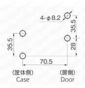 ステンレスコーナーロックII C-1567 製品仕様関連画像2