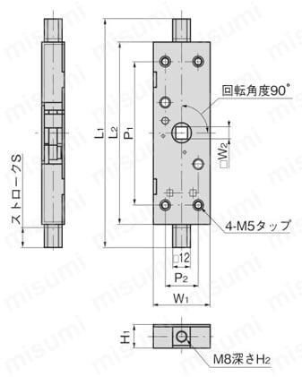 ロッドコントローラー A-394-2 外形図
