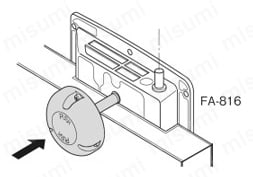 車内安全押棒 FC-706 使用例