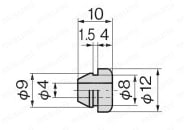 難燃性クッションゴム C-30-CS-3-EP-UL 外形図