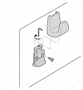 クロスフック（C-55・アルミニウム製） 使用例