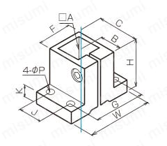 カクパイジョン縦角タイプ 外形図3