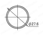 φ28 イレクターパイプ 導電ラインパイプ HGD-4000 外形図