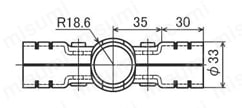 φ28メタルジョイント HJ-15・HJ-15 NI 外形図