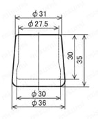 イレクター部品 キャップ EF-1202A 外形図