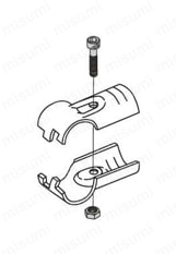 M6-30Bボルトナット 使用例