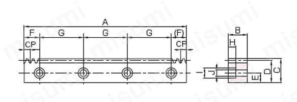 SRCPF5-1500 | CPラック | 小原歯車工業 | MISUMI(ミスミ)