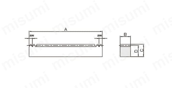 SRF1.5-1500 | SRF 両端面加工ラック | 小原歯車工業 | MISUMI(ミスミ)