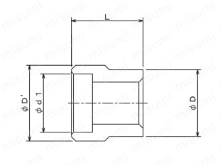 配管用特殊継手 SW RM/インサート1段落 外形図