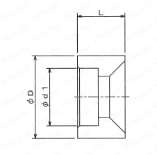 配管用特殊継手 SW RM/インサート2段落 外形図