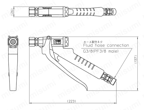 フローガン FG　外形図
