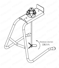 塗料撹拌機 AMMシリーズ AMM-711　外形図-2