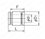 プッシュワン（R）Aシリーズ チューブキャップ 外形図