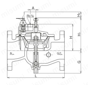 LP8RN-F-25A | LP-8RN型 定水位弁（水用、寒冷地用） | ベン | MISUMI